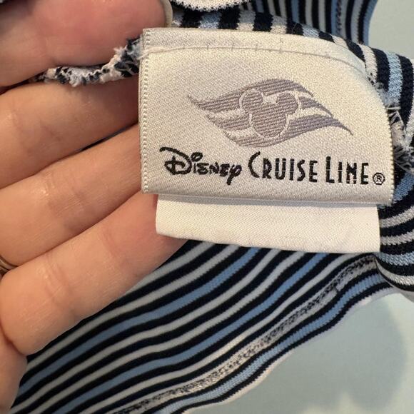 Nike Dri-FIT Polo Mens Large Navy Stripe Disney Cruise Line Golf BV0367-451 - Picture 11 of 15